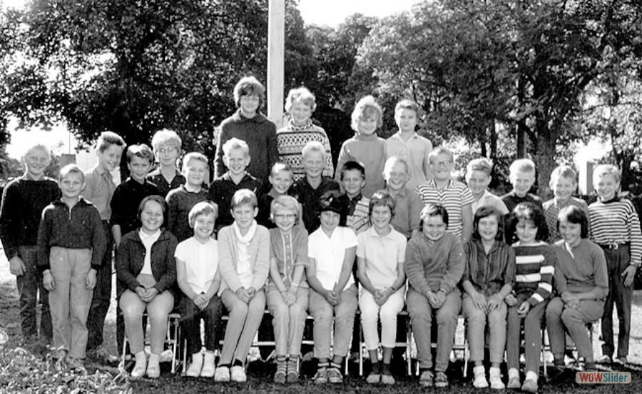 Kyrkskolan Västland åk 5-6 läsåret 1963-64 skänkt av Börje Wennberg