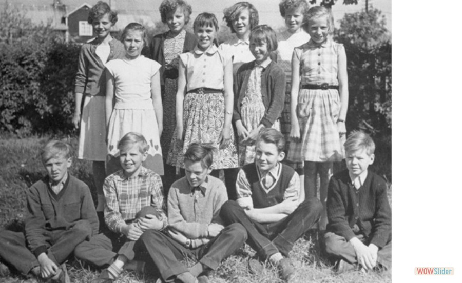 1955-56 Väla skola klass 5-6 lärare Ingvar Ericsson