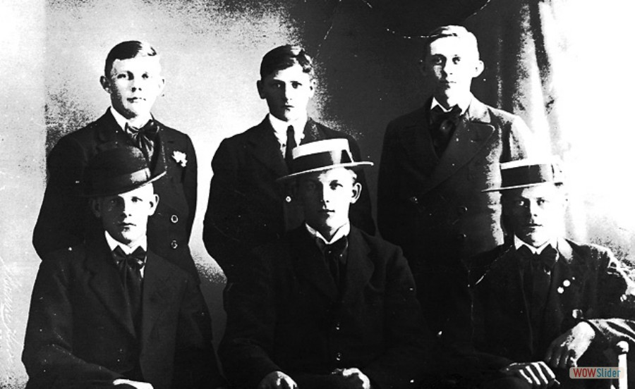 7 John Solström, Hjalmar Norman, Axel Hammarström, Herbert Jansson, Karl Jansson  och Petrus Wahlström