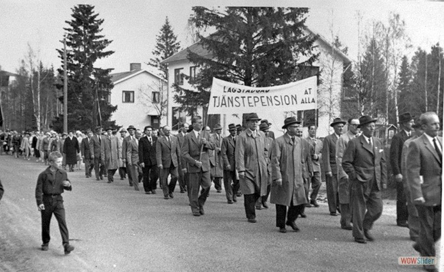 32 Demonstration för ATP i Karlholm, 1958