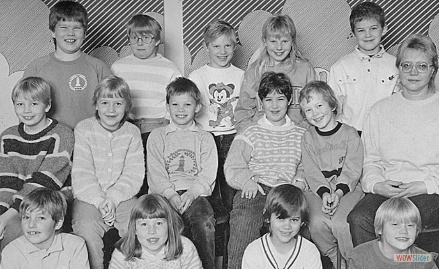 1985-86 Björkängsskolan klass 2 lärare Ulla-Bell Edholm
