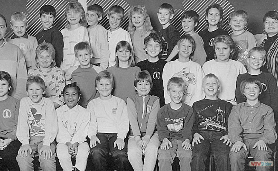 1985-86 Björkängsskolan klass 4 lärare Björn Henriksson