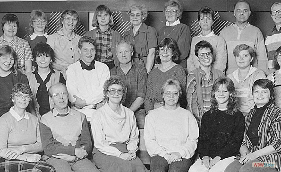 1985-86 Björkängsskolan Personalen
