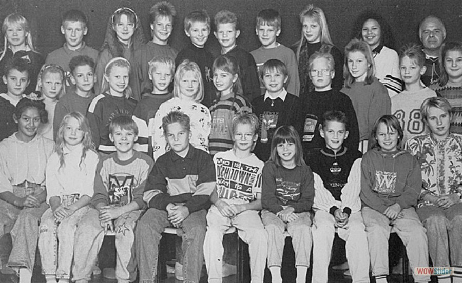 1990-1991 Björkängsskolan klass 5 lärare Björn henriksson