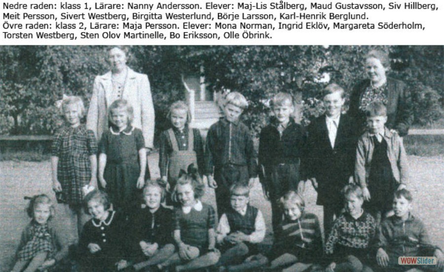 1944 Karlholms skola klass 1 + 2
