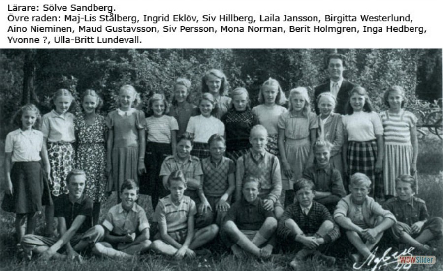 1949 karlholms skola klass 5 + 6 + 7