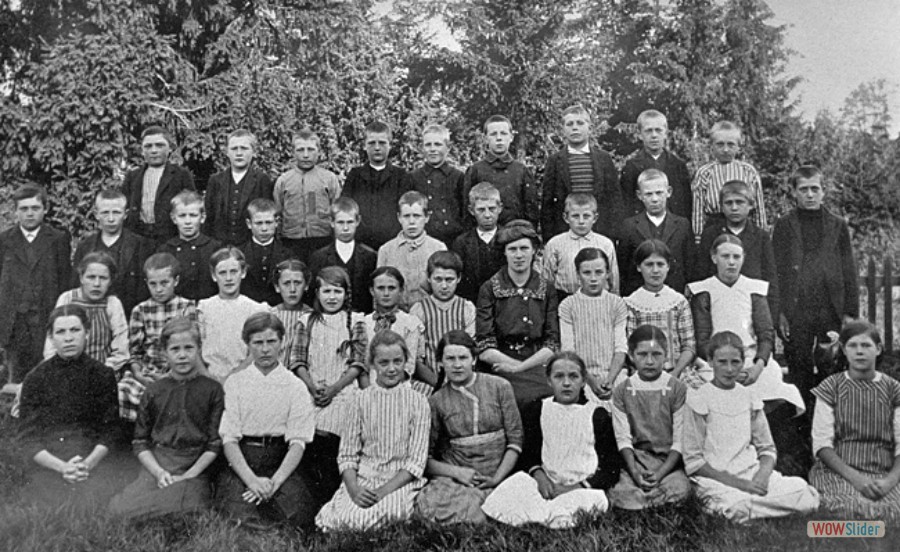 1910 Karlholms skola lärare Linnea Pettersson