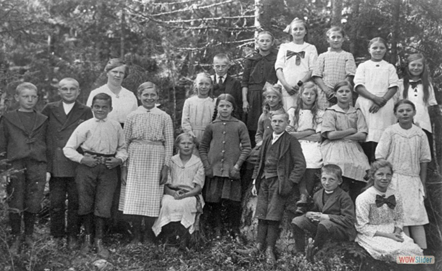 1920 Karlholms skola lärare Linnea Petterson