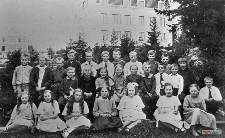 1922 Karlholms skola lärare Linnea Pettersson