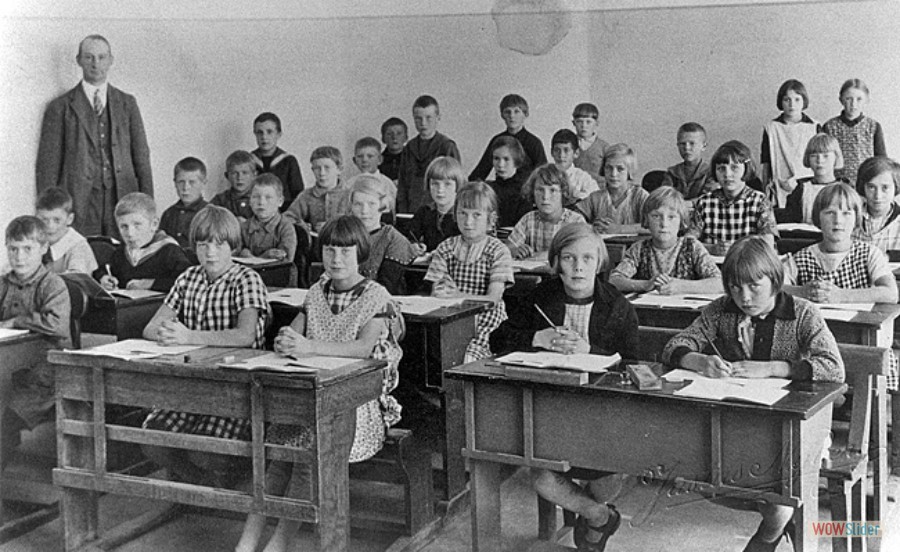 1930 Karlholms skola klass 4 lärare Pettersson