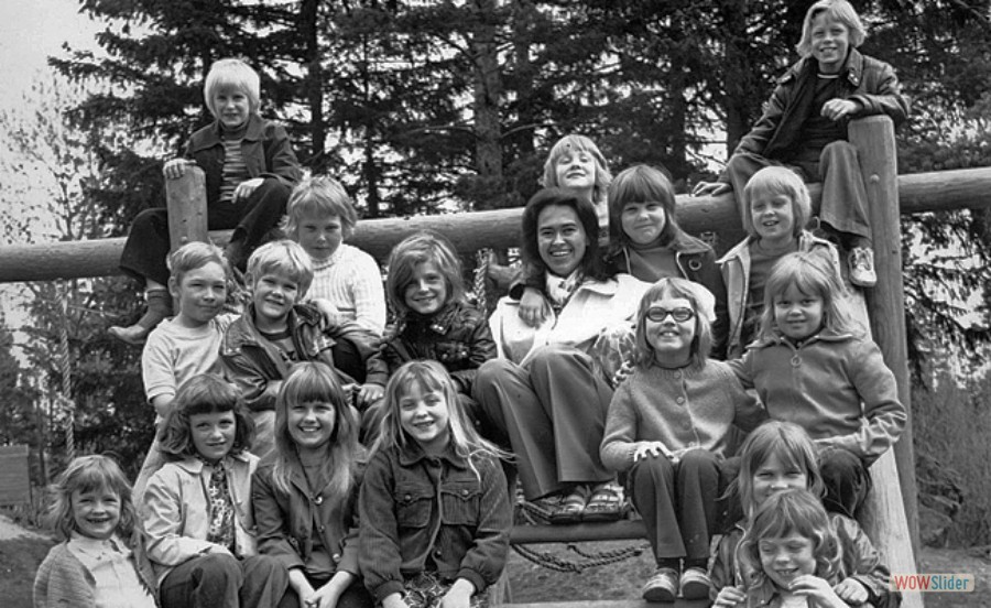 1972-73 Karlholms skola klass 1A lärare Margareta Jidlow