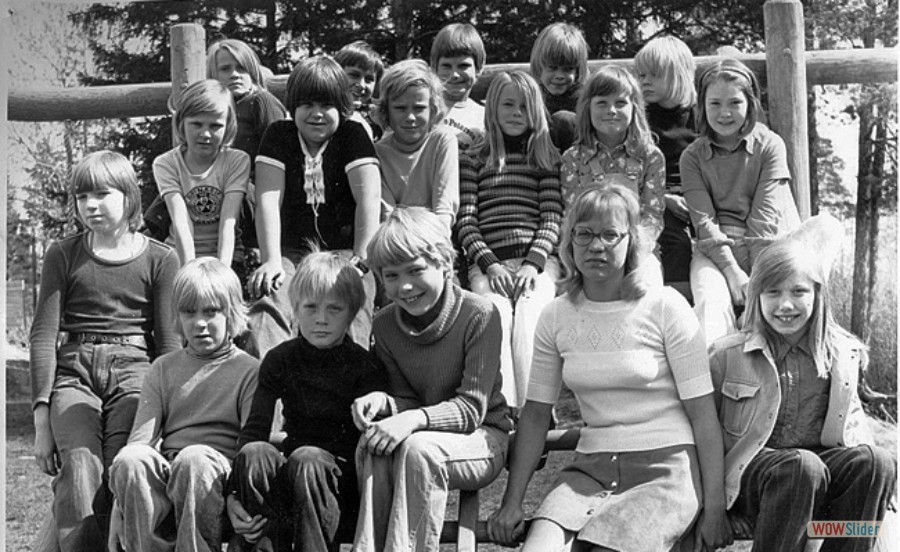 1972-73 Karlholms skola klass 3A lärare Ulla-Bell Edholm