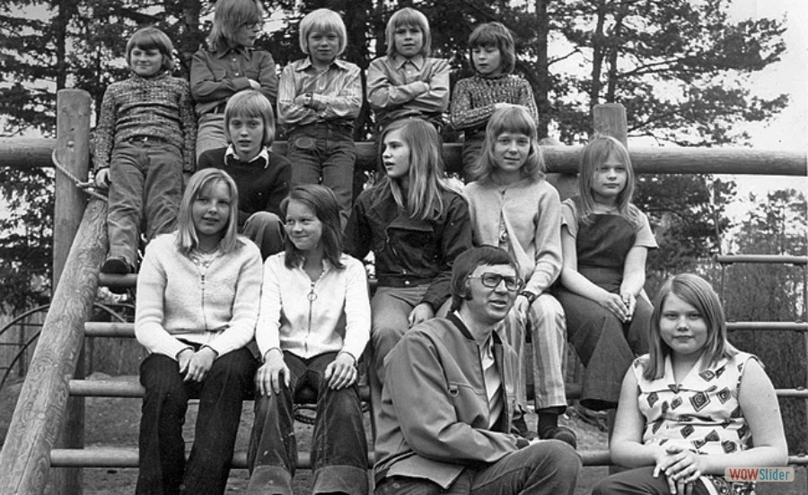 1972-73 Karlholms skola klass 5A lärare Roland Dahlberg