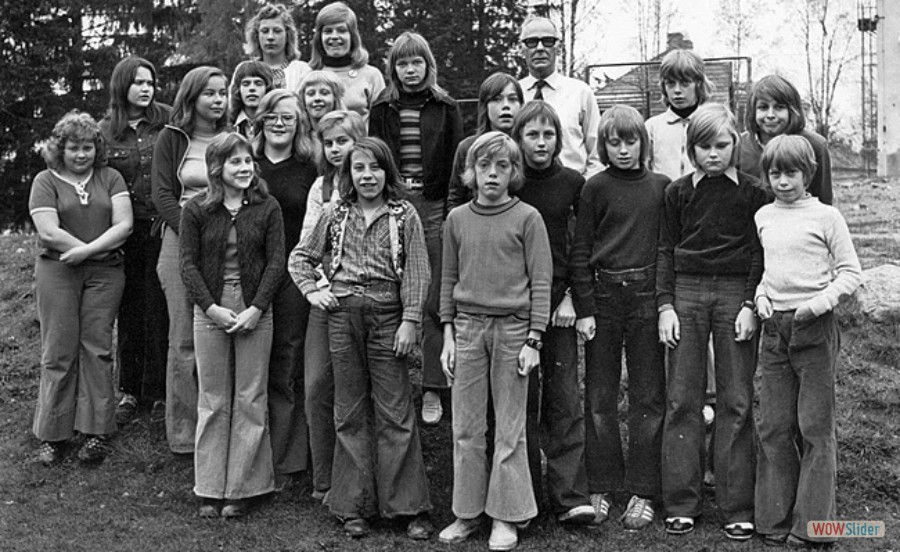 1972-73 Karlholms skola klass 6A lärare Carl-Olof Eneman