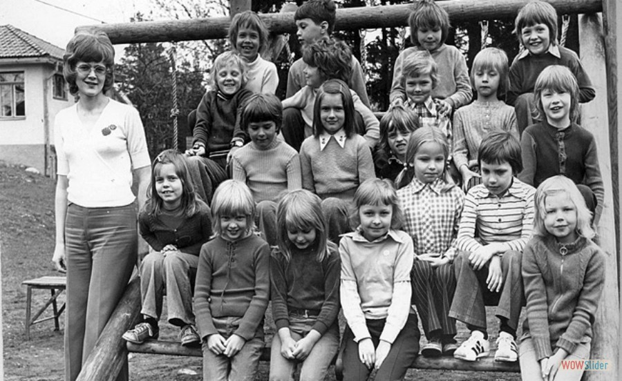 1973-73 Karlholms skola klass 1B lärare Anna-Lena Zetterman