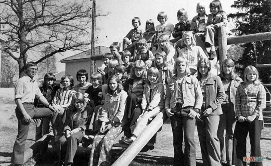 1974 Karlholms skola kl 6 lärare Roland Dahlberg