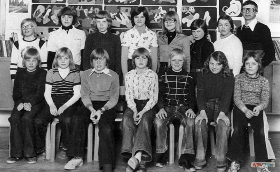 1975 Karlholms skola klass 5B lärare Roland Dahlberg