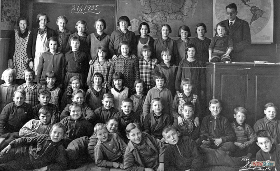 1933 Kyrkskolan Västland lärare Erik Sandberg