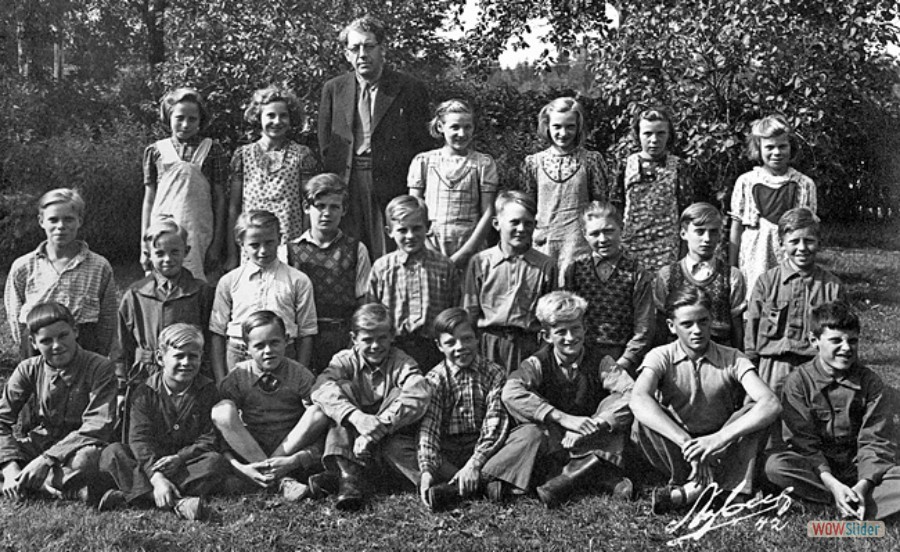 1942 Kyrkskolan Västland lärare Sandberg