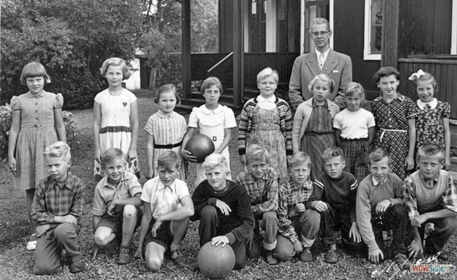 1955-56 Kyrkskolan Västland klass 3-4