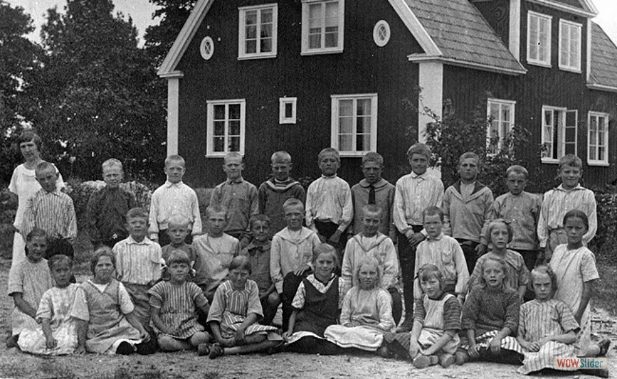 1928 Sandby skola lärare Karin Andersson