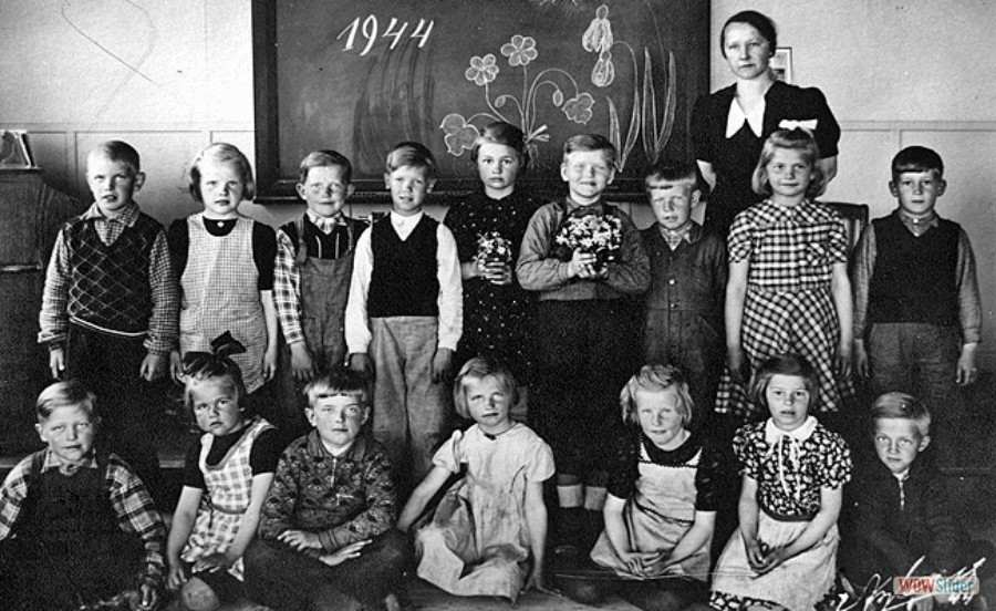 1944 Sandby småskola lärare Elsa Egerbäck