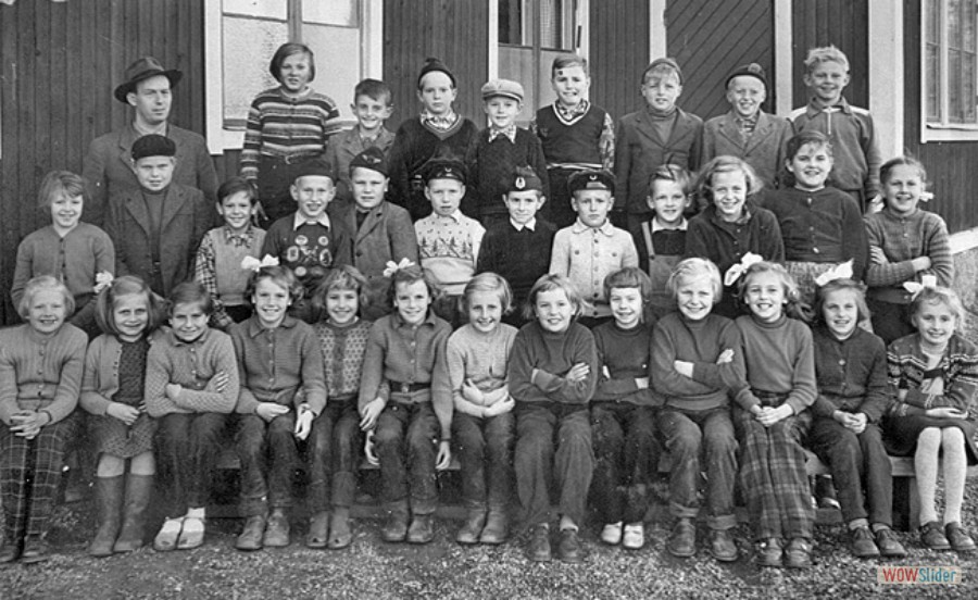 1954-55 Sätra skola klass 3-4