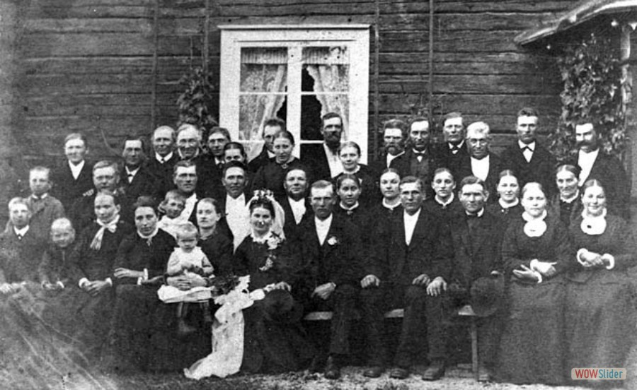 151 Bröllop åt Hilda och Johan Johansson, 1885
