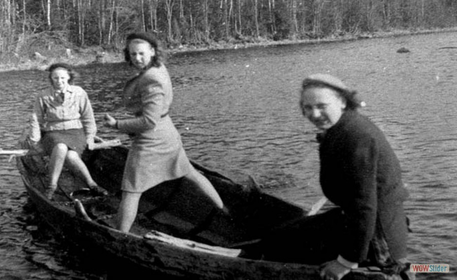 185 Träsksjön, Gun Fridsjö och Inger Eriksson, 1948
