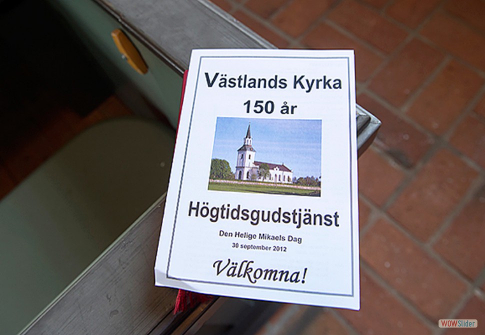 8 Vstlands kyrka 150 r Jubileum